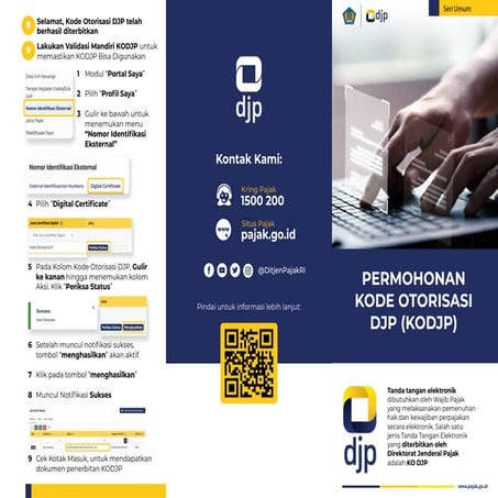 Leaflet Panduan Permohonan KODJP yang baru