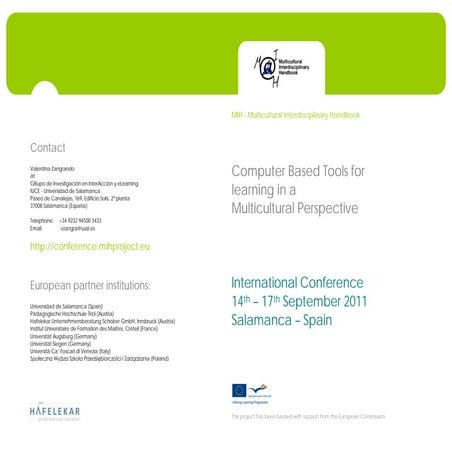 Leaflet Salamanca International Conference