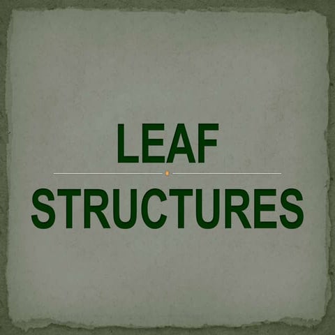 Leaf structures