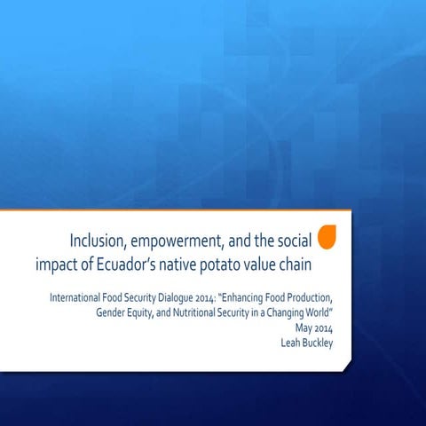 Policy: Inclusion, empowerment, and the social impact of Ecuador’s native pot...