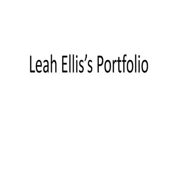 Leah portfolio