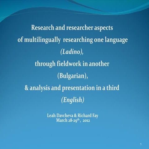 Leah Dacheva & Richard Fay