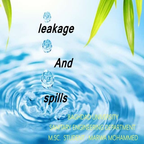 Leakage and spill