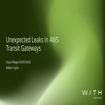 Unexpected Leaks in AWS Transit Gateways