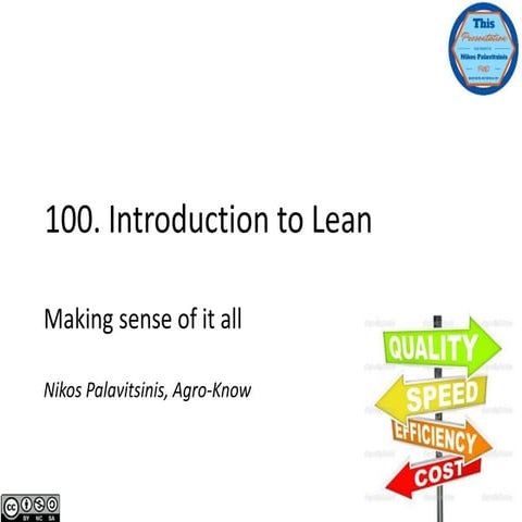 [Lean 101] Introduction to Lean - Preparing a Lean Canvas