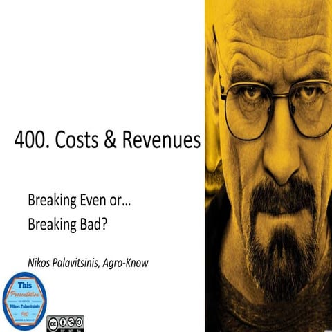 [Lean 101] Costs & Revenues - Breaking even or Breaking bad???