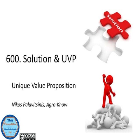 [Lean 101] Solution and Unique Value Proposition