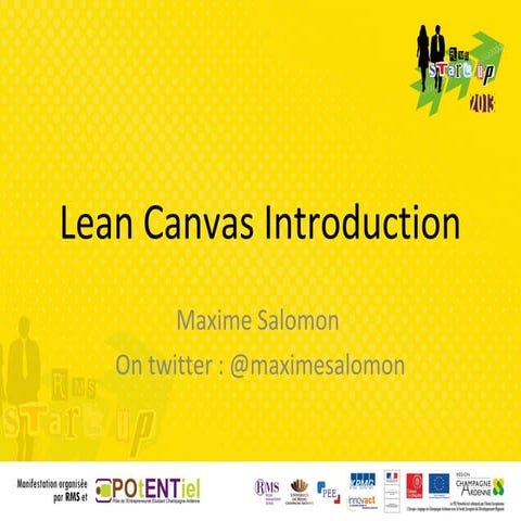 Lean canvas introduction