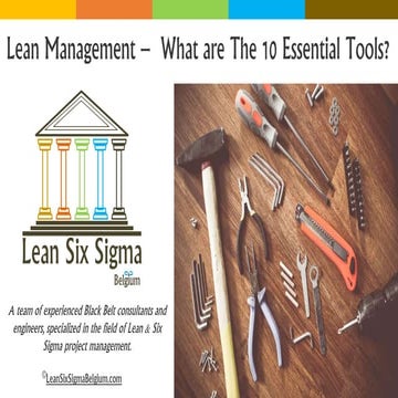 Lean Management - What are The 10 Essential Tools?