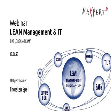LEAN Management & IT Webinar - Warum Agile Lean braucht
