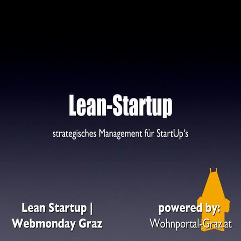 Lean startup | Webmonday Graz