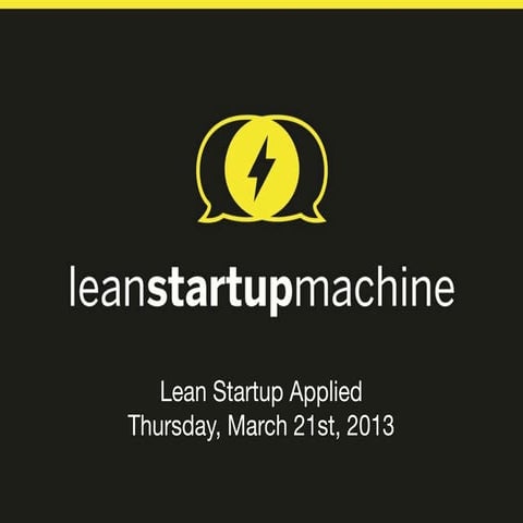Lean Startup 101