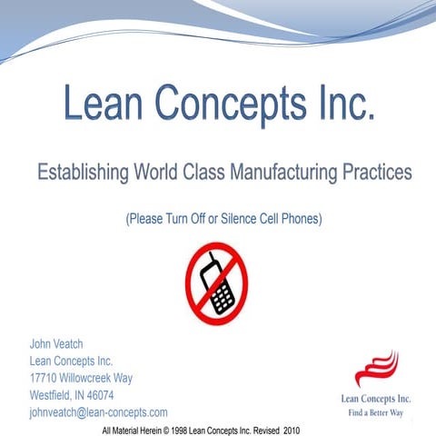Lean 101 2 Hour 2011