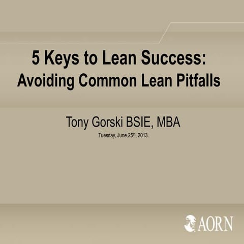 LEAN: 5 Keys to Success