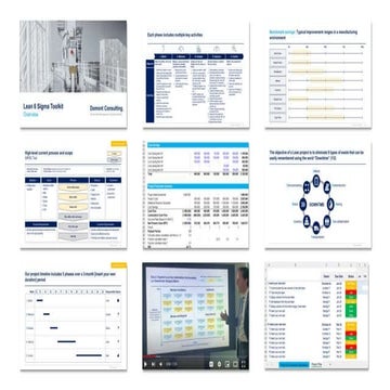 Lean 6 Sigma Toolkit in PowerPoint and Excel
