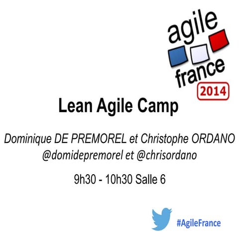 Lean agile camp rex book sprint-agile fr2014