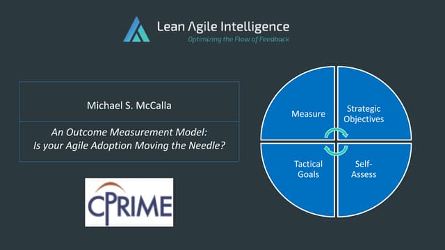 An Outcome Measurement Model: Is your Agile Adoption Moving the Needle?