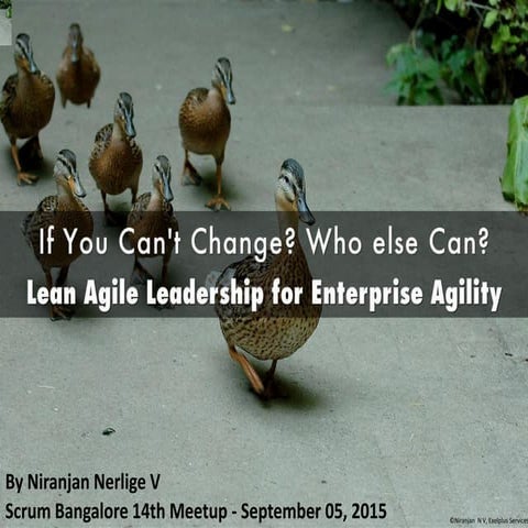 Lean Agile Leadership for Enterprise Agility