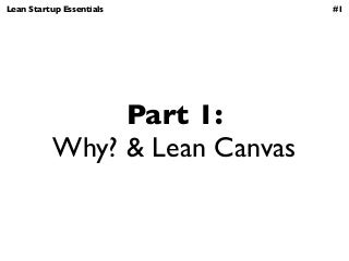 Lean Canvas Process and Examples