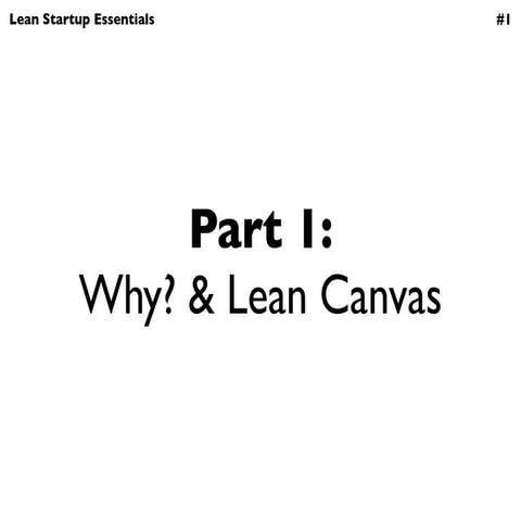 Lean Canvas Process and Examples