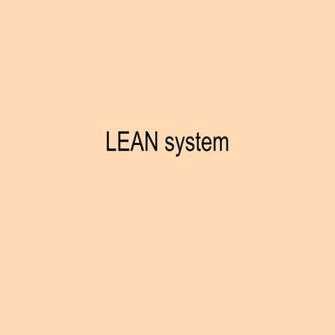 Comprehensive Guide to Lean System and Just-In-Time Manufacturing ...