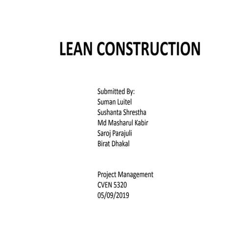 Lean construction