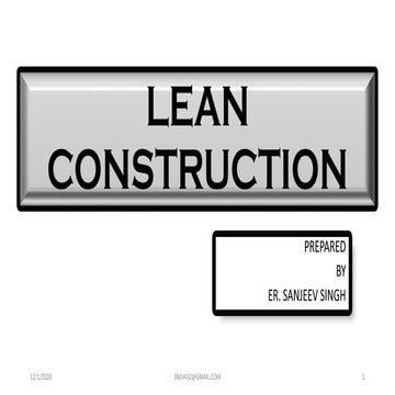 Lean costruction
