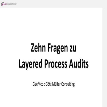 Layered Process Audit (LPA) | PPT
