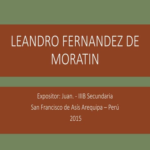 Leandro Fernandez de Moratin