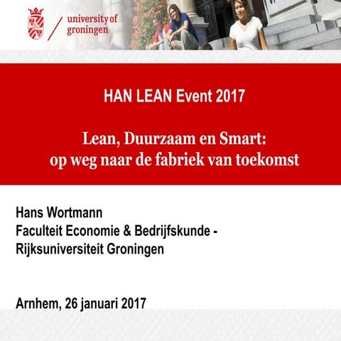 HAN Lean Event 2016 – Dr. Ir. Jannes Slomp | PDF