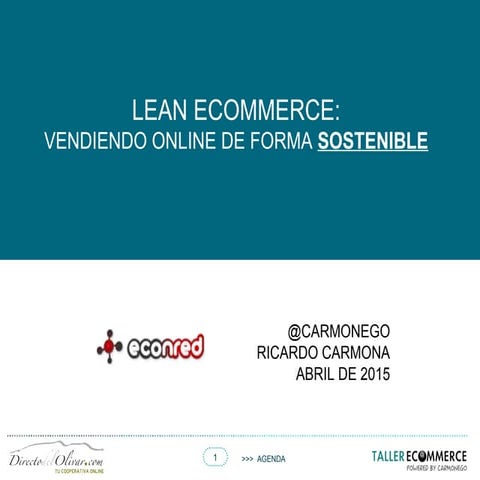 Lean ecommerce  vendiendo online de forma sostenible