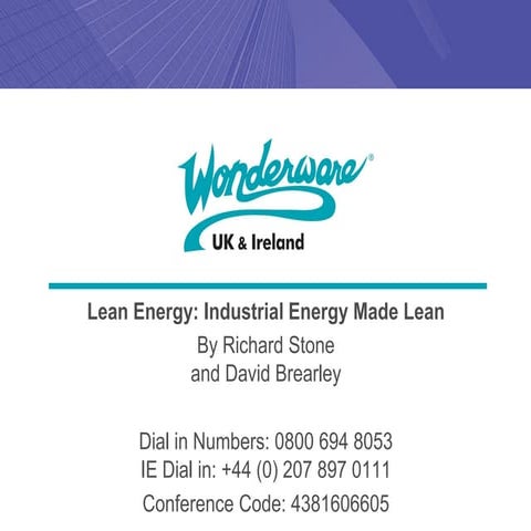 Lean Energy Webinar