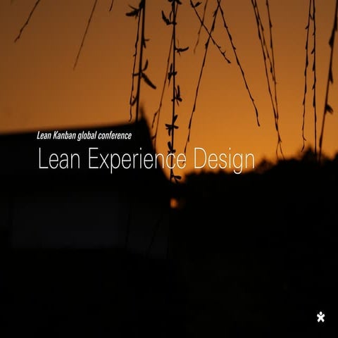 Lean Experience Design