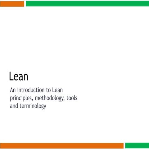 Lean Manufacturing 