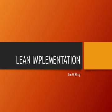 Lean Implementation-An Overview