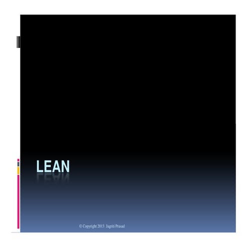 Lean Manufacturing 