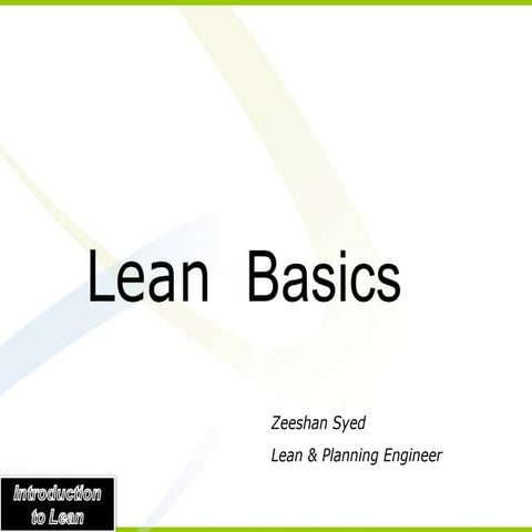 Lean  introduction
