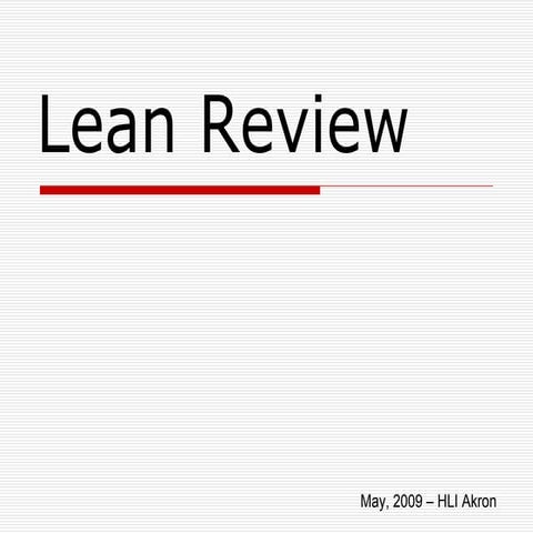 Lean Introduction