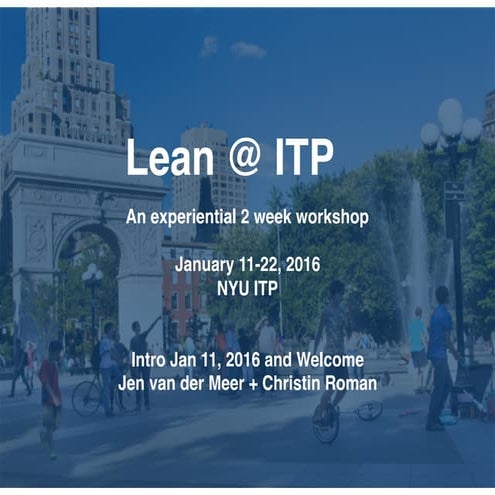 Lean ITP 1.10.2016 Class 1
