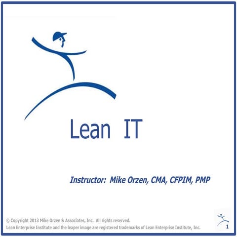 Lean IT Defined