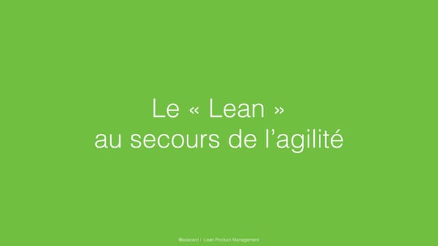 Le Lean Product Management présenté au LeanKanban Day 2015