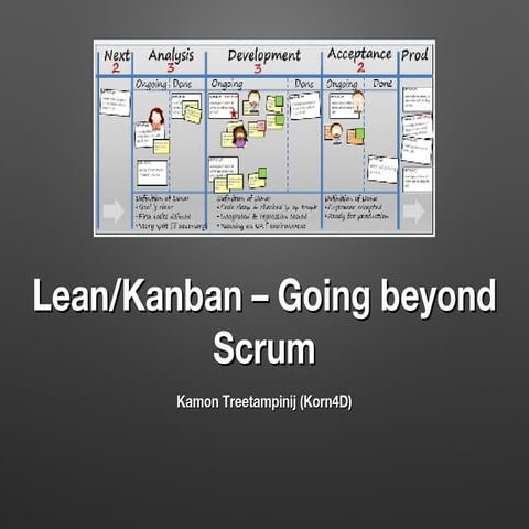 Lean/Kanban – Going beyond Scrum