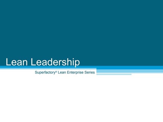 Lean leaders | PPT