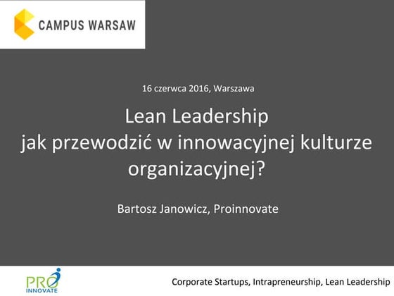 Lean leadership w google campus 16062016