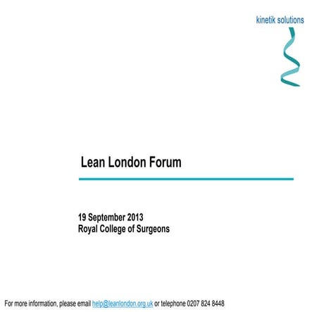 Leanlondon 19sep13