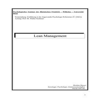 Lean management