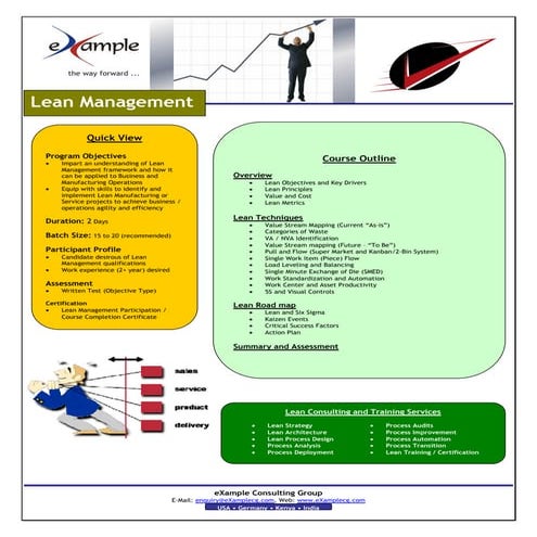 Lean Management Excellence Brochure