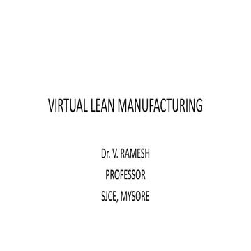 Lean manufacturing | PPTX