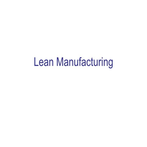 lean manufacturing.ppt cost profit accounts