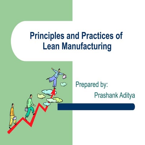 Lean manufacturing presentation in pharmaceuticals industry